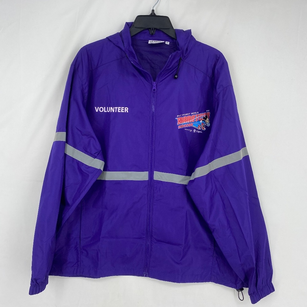 Walt Disney World Adult Medium Zip Front Jacket Purple 2016 Marathon Weekend